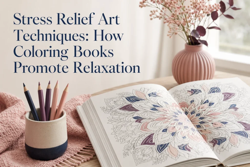 Stress Relief Art Techniques: How Coloring Books Promote Relaxation